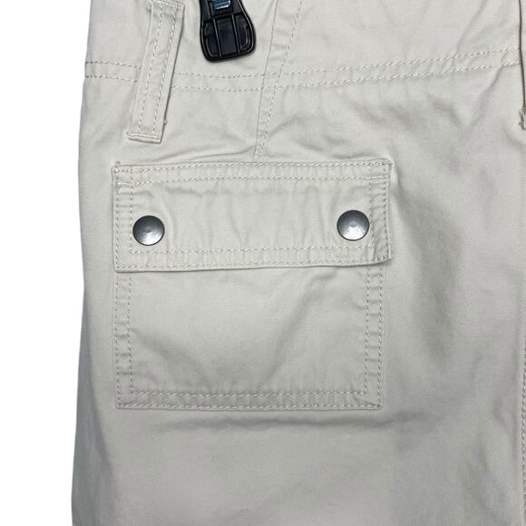 GAP Y2K Drawstring Tan Cropped Cotton Cargo Pants Women’s Size 6 - Picture 5 of 10